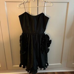 Bill Blass Black Vintage Classic Evening Dress/Party Dress 1980s
